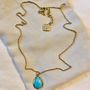 Kendra Scott necklace with turquoise stone